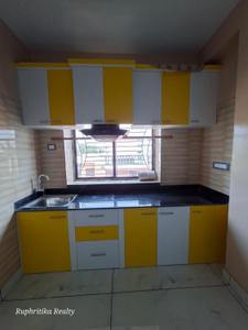 Kitchen Image of 800 Sq.ft 2 BHK Apartment / Flat for rent in Bansdroni Kolkata for Rs. 18000