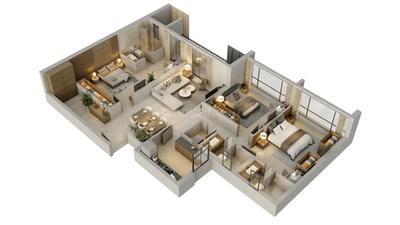 Image of 2100 Sq.ft 3 BHK Apartment / Flat for sale in Ambuja Utalika Luxury, Mukundapur, Kolkata for Rs. 26800000