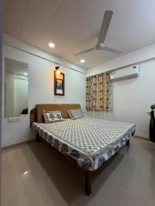 Bedroom Image of 850 Sq.ft 1 BHK Apartment / Flat for rent in LK Vrundavan Residency II, Sargasan Gandhinagar for Rs. 27000