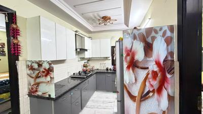 Kitchen Image of 1250 Sq.ft 3 BHK Builder Floor for rent in Bali Nagar New Delhi for Rs. 40000