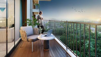 Balcony Image of 2500 Sq.ft 3 BHK Apartment / Flat for sale in Khagaul Patna for Rs. 18000000