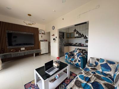 Living Room Image of 800 Sq.ft 1 BHK Apartment / Flat for rent in Godrej Rejuve, Keshav Nagar Pune for Rs. 30000
