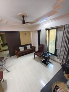 Hall Image of 600 Sq.ft 1 BHK Apartment / Flat for rent in Shree Kanchan Janga CHS, Kopar Khairane Navi Mumbai for Rs. 40000