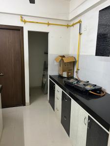 Kitchen Image of 660 Sq.ft 2 BHK Apartment / Flat for rent in Adani Elysium, Shantigram Ahmedabad for Rs. 35000
