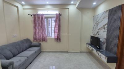Living Room Image of 725 Sq.ft 1 BHK Apartment / Flat for rent in Singasandra Bengaluru for Rs. 30000