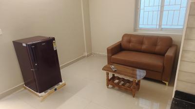 Living Room Image of 450 Sq.ft 1 BHK Apartment / Flat for rent in Nagavara Bengaluru for Rs. 23000