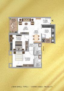Image of 1144 Sq.ft 2 BHK Apartment / Flat for sale in Krisala Zoy Plus, Hinjawadi, Pune for Rs. 8900000