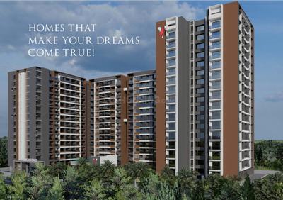 Image of 1144 Sq.ft 3 BHK Apartment / Flat for sale in My Home Sanctuary Phase I, Mamurdi, Pune for Rs. 7000000