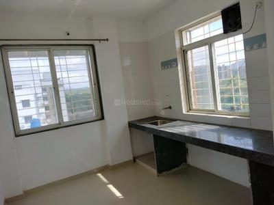 Kitchen Image of 600 Sq.ft 1 BHK Apartment / Flat for rent in Bhukum Pune for Rs. 12000