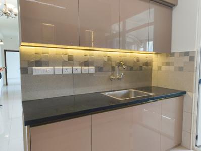 Kitchen Image of 1386 Sq.ft 3 BHK Apartment / Flat for rent in Meridian Park at The Prestige City, Dommasandra Bengaluru for Rs. 55000