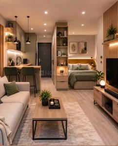 Hall Image of 450 Sq.ft 1 RK Studio for sale in Gujarat International Finance Tec City Gandhinagar for Rs. 3050000