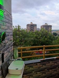 Balcony Image of 1450 Sq.ft 3 BHK Apartment / Flat for rent in Kumar Papillon A3 Building, Pashan Pune for Rs. 50000