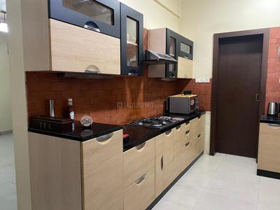 Kitchen Image of 1500 Sq.ft 3 BHK Apartment / Flat for rent in Nyati Exotica, Mohammed Wadi Pune for Rs. 40000