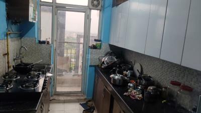 Kitchen Image of 950 Sq.ft 2 BHK Apartment / Flat for rent in Aditya Luxuria Estate, Bamheta Village Ghaziabad for Rs. 15500