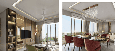 Living Room Image of 2724 Sq.ft 3 BHK Apartment / Flat for sale in HCBS Twin Horizon, Sector 102 Gurgaon for Rs. 41200000