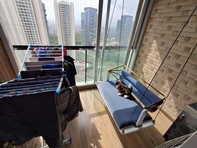 Balcony Image of 1150 Sq.ft 2 BHK Apartment / Flat for sale in Aurum Q Residences, Ghansoli Navi Mumbai for Rs. 22500000