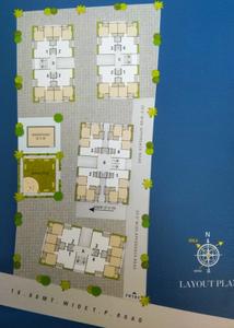 Floor Plan Image of 1278 Sq.ft 2 BHK Apartment / Flat for sale in Rander Surat for Rs. 6000000