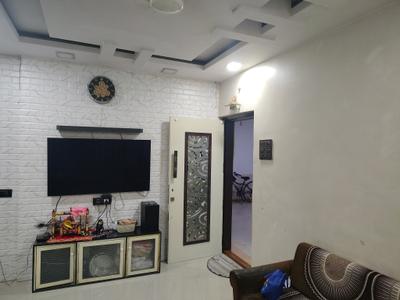 Living Room Image of 410 Sq.ft 1 BHK Apartment / Flat for rent in Raunak Heights, Kasarvadavali Thane for Rs. 16554