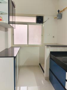Kitchen Image of 850 Sq.ft 2 BHK Apartment / Flat for rent in Nyati Elan, Wagholi Pune for Rs. 23000