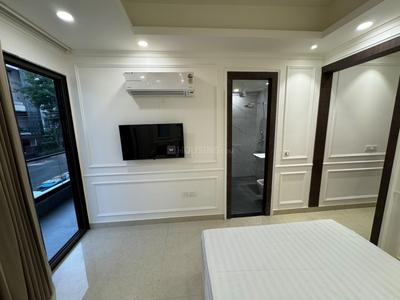 Bedroom Image of 690 Sq.ft 1 BHK Builder Floor for rent in  Hope Apartments, Sector 15 Part 2 Gurgaon for Rs. 37000