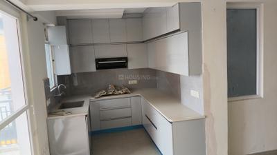 Kitchen Image of 1250 Sq.ft 3 BHK Apartment / Flat for rent in Dwarkadhish The Cubix, Sector 23 Dharuhera for Rs. 18000