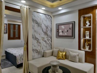 Living Room Image of 600 Sq.ft 2 BHK Apartment / Flat for sale in Hans Builders Floor, Dwarka Mor New Delhi for Rs. 3750002