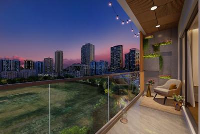 Balcony Image of 630 Sq.ft 2 BHK Apartment / Flat for sale in Agastya High Pavilion, Vikhroli East Mumbai for Rs. 12000000