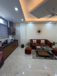 Living Room Image of 1300 Sq.ft 1 BHK Builder Floor for rent in Sector 55 Gurgaon for Rs. 40000