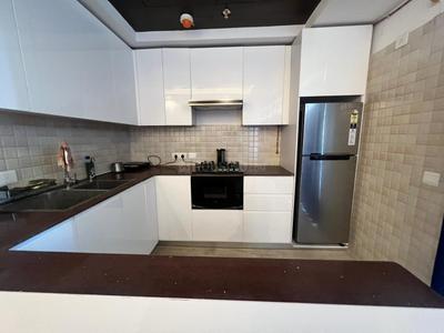 Kitchen Image of 1380 Sq.ft 2 BHK Apartment / Flat for rent in Supertech Supernova, Sector 94 Noida for Rs. 56000
