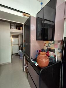 Kitchen Image of 680 Sq.ft 1 BHK Apartment / Flat for sale in Sanghvi Valley, Kalwa Thane for Rs. 7800000
