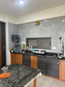 Kitchen Image of 1800 Sq.ft 3 BHK Apartment / Flat for rent in Palm Glory IV, Sola Ahmedabad for Rs. 42000