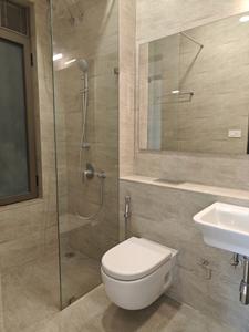 Common Bathroom Image of 807 Sq.ft 2 BHK Apartment / Flat for sale in Adani Ten BKC, Bandra East Mumbai for Rs. 47500000