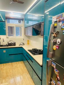 Kitchen Image of 1050 Sq.ft 2 BHK Apartment / Flat for sale in Om Shivam Om CGHS, Sector 65 Faridabad for Rs. 7400000