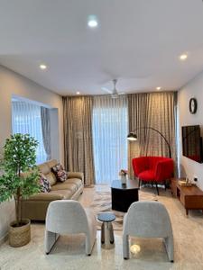 Hall Image of 1800 Sq.ft 3 BHK Apartment / Flat for rent in Richmond Town Bengaluru for Rs. 150000