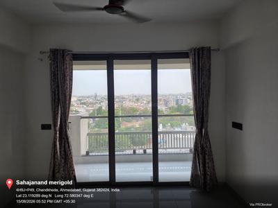 Bedroom Image of 1980 Sq.ft 3 BHK Apartment / Flat for rent in Sahajanand Marigold, Chandkheda Ahmedabad for Rs. 25000
