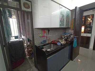 Kitchen Image of 600 Sq.ft 1 BHK Apartment / Flat for rent in Lodha Luxuria, Thane West Thane for Rs. 40000