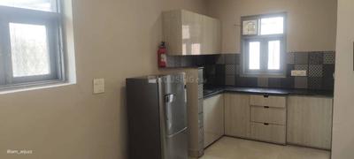 Kitchen Image of 502 Sq.ft 1 BHK Builder Floor for rent in Old Double Storey, Lajpat Nagar New Delhi for Rs. 28000