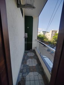 Balcony Image of 950 Sq.ft 1 BHK Independent House for rent in Mahalakshmi Nagar Indore for Rs. 19000