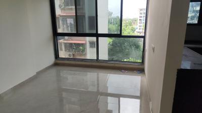 Living Room Image of 635 Sq.ft 1 BHK Apartment / Flat for rent in Shivesh Emerald, Airoli Navi Mumbai for Rs. 32000