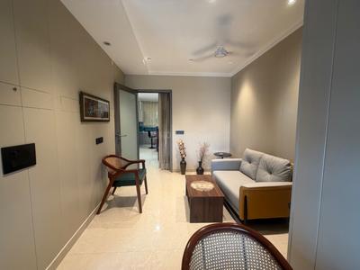Living Room Image of 600 Sq.ft 1 BHK Builder Floor for rent in Sector 42 Gurgaon for Rs. 50000