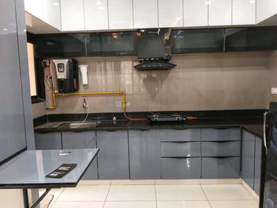 Kitchen Image of 930 Sq.ft 2.5 BHK Apartment / Flat for rent in Malabar County III, Vaishno Devi Circle Ahmedabad for Rs. 28000