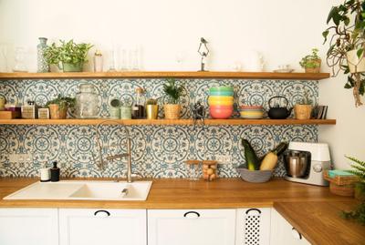 Kitchen Image of 650 Sq.ft 1 BHK Apartment / Flat for rent in Nirmal Bag Rishikesh for Rs. 22000