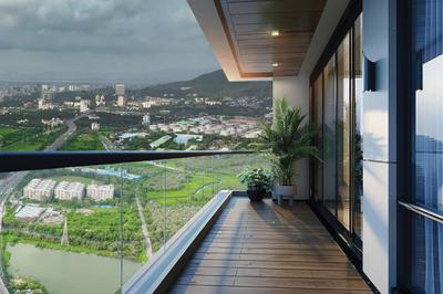 Balcony Image of 751 Sq.ft 2 BHK Apartment / Flat for sale in Ajmera Manhattan Building 3A And 3B, Wadala East Mumbai for Rs. 30500000