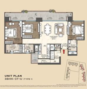 Image of 1800 Sq.ft 3 BHK Apartment / Flat for sale in Signature Global Sarvam, Sector 37D, Gurgaon for Rs. 30000000