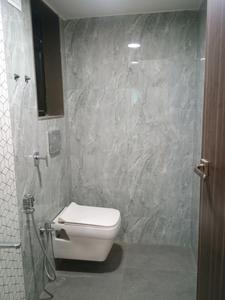 Common Bathroom Image of 690 Sq.ft 1 BHK Apartment / Flat for rent in Tharwani Rosalie, Kalyan West Kalyan for Rs. 18500