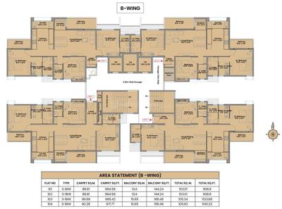 Image of 2211 Sq.ft 4 BHK Apartment / Flat for sale in Minerva, Pimple Saudagar, Pune for Rs. 24000000