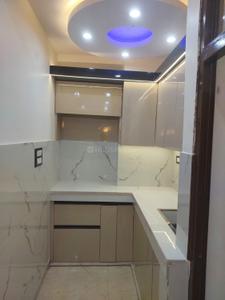 Kitchen Image of 600 Sq.ft 2 BHK Builder Floor for rent in Guru Ji Welfare Homes, Dwarka Mor New Delhi for Rs. 16000