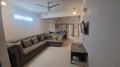 Living Room Image of 1555 Sq.ft 3 BHK Apartment / Flat for rent in Shivgyan Heights, Nirman Nagar Jaipur for Rs. 40000