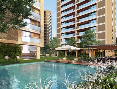 Image of 1248 Sq.ft 3 BHK Apartment / Flat for sale in Pramukh Omkar Rivanta 1, Randesan, Gandhinagar for Rs. 11500000