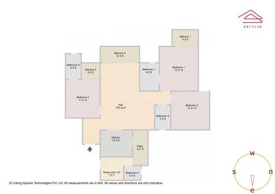 Image of 1858 Sq.ft 3.5 BHK Apartment / Flat for sale in Gunjur Village, Bengaluru for Rs. 30550000